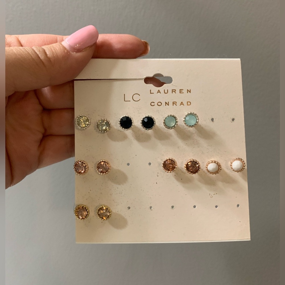 Lauren Conrad stud multi color earrings! 🌙